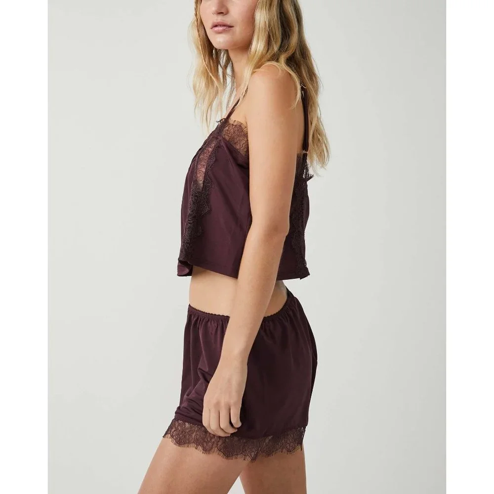 Free People Spice It Up Sleep Set / Plum Jam - Picture 2 of 8